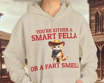 Rolig cowboykatt-tröja: Ironisk grafisk tröja, kattälskare-present