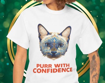 Weirdcore Cat T-Shirt: Abstract Design, Mental Health Gift