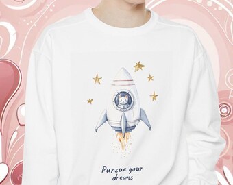 Space Cat Sweatshirt: Garment-Dyed Comfort Colors Tee