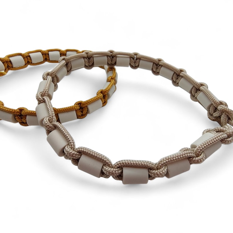 EM-Keramik Halsband Halsumfang individualisierbar I Farbe Beige Bild 4