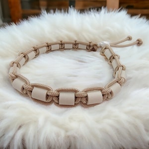 EM-Keramik Halsband Halsumfang individualisierbar I Farbe Beige Bild 3