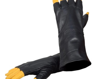 Ispirati ai guanti in pelle mandaloriani.