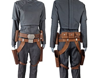 Garnitur inspirowany Sabine Wren ze skórzanym paskiem