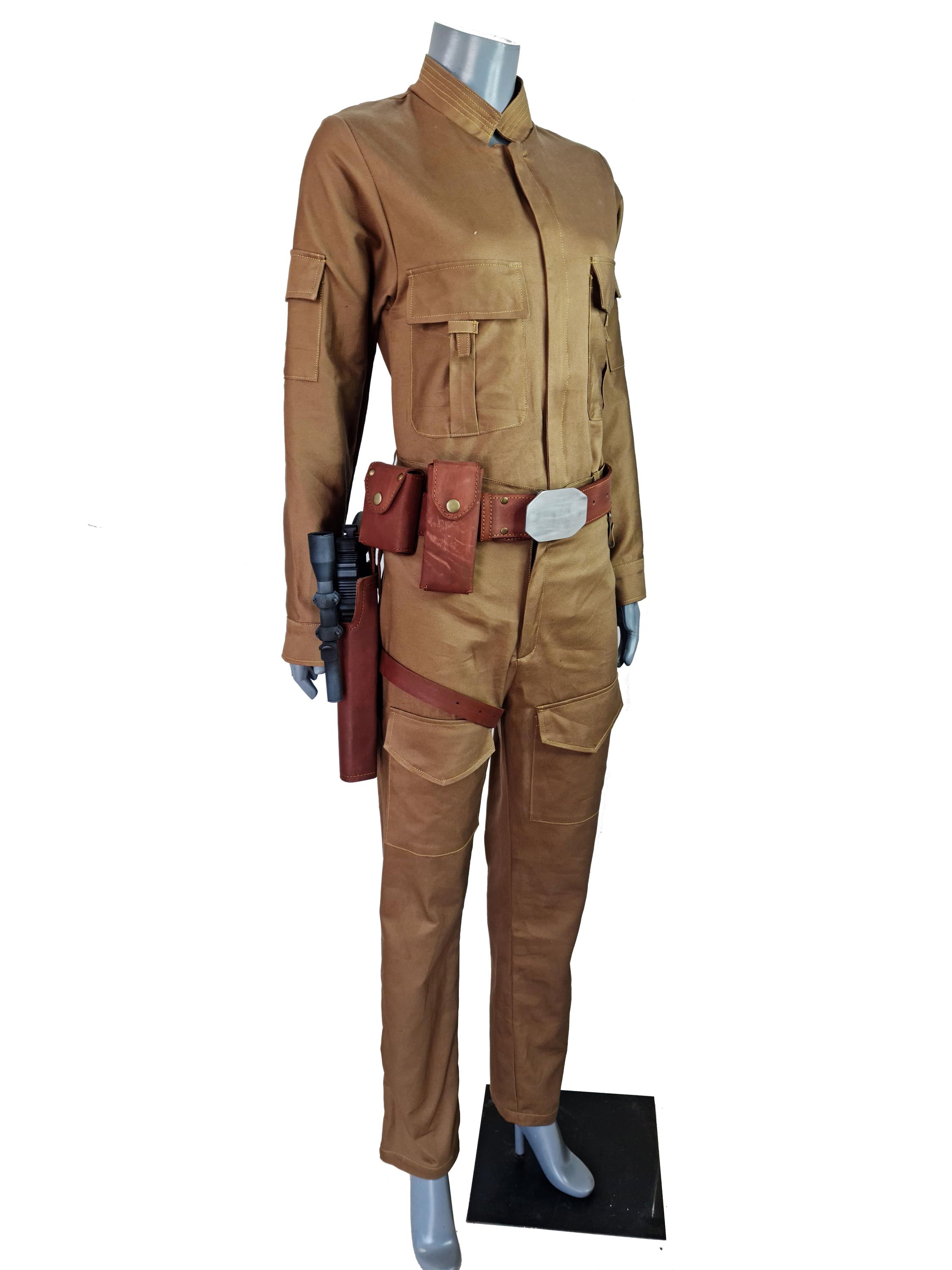 Ladies version inspired by SW Han Solo Costume with Leather Belt.