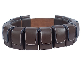 Cinturón de cuero inspirado en Boba Fett ESB, ROTJ Cosplay