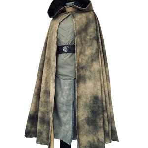 Complete costume with cape, Inspired By shin Hati with leather belt and cape.