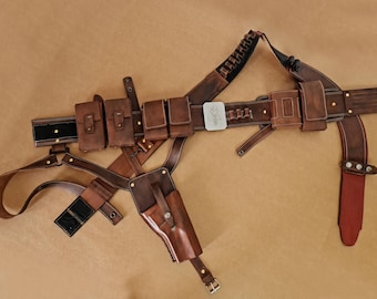 inspired by star war boba 1313 leather belt