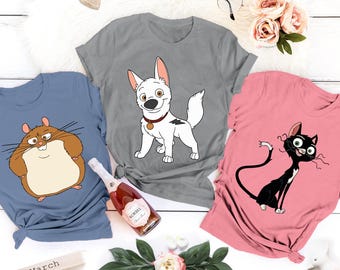 Disney Bolt Costume Shirt, Disney Mittens Penny Rhino Shirt, Bolt Birthday Shirt, Disney Bolt Lovers Tee, Disney Kids Shirt, NVA084