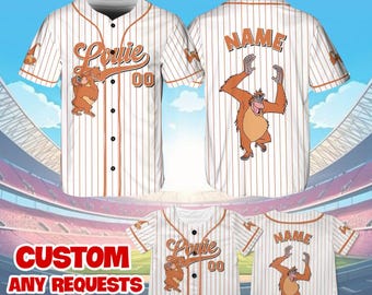 Jungle Book King Louie Jersey Shirt, Disney Jungle Book Baseball Jersey, King Louie Cosplay, Disney Family Shirts, Magic Kingdom Shirt, QJ48