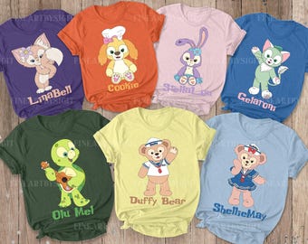Disney Duffy and Friends Shirt, Disney ShellieMay LinaBell Shirt, Disney Duffy Bear Shirt, Disney Kids Shirt, Duffy OluMel Tee, TTH414