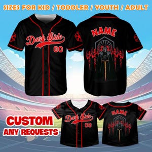 Kylo and Red Troopers Jersey Shirt, Star Wars Baseball Jersey, Star Wars Dark Side Jersey, Star Wars Family Shirts, Disney Trip Shirt, QJ60B