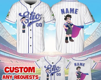 Chemise en jersey Pixar Elio Solis, maillot de baseball Disney Elio, Cosplay Disney Elio Solis, chemise Magic Kingdom, chemise de voyage Disney, QJ96