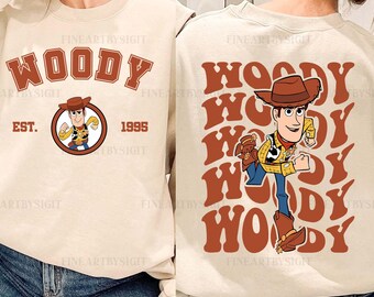 Toy Story Woody-kostuumsweater, Disney Woody-fanshirt, Toy Story Woody-verjaardagsshirt, geschenken Toy Story minnaar, Toy Story-feestoutfit