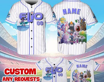 Camiseta de la película Elio de Pixar, camiseta de béisbol de Elio de Disney, camiseta de Glordon de Disney, camiseta de Disney World, camisetas familiares de Disney, QJ96