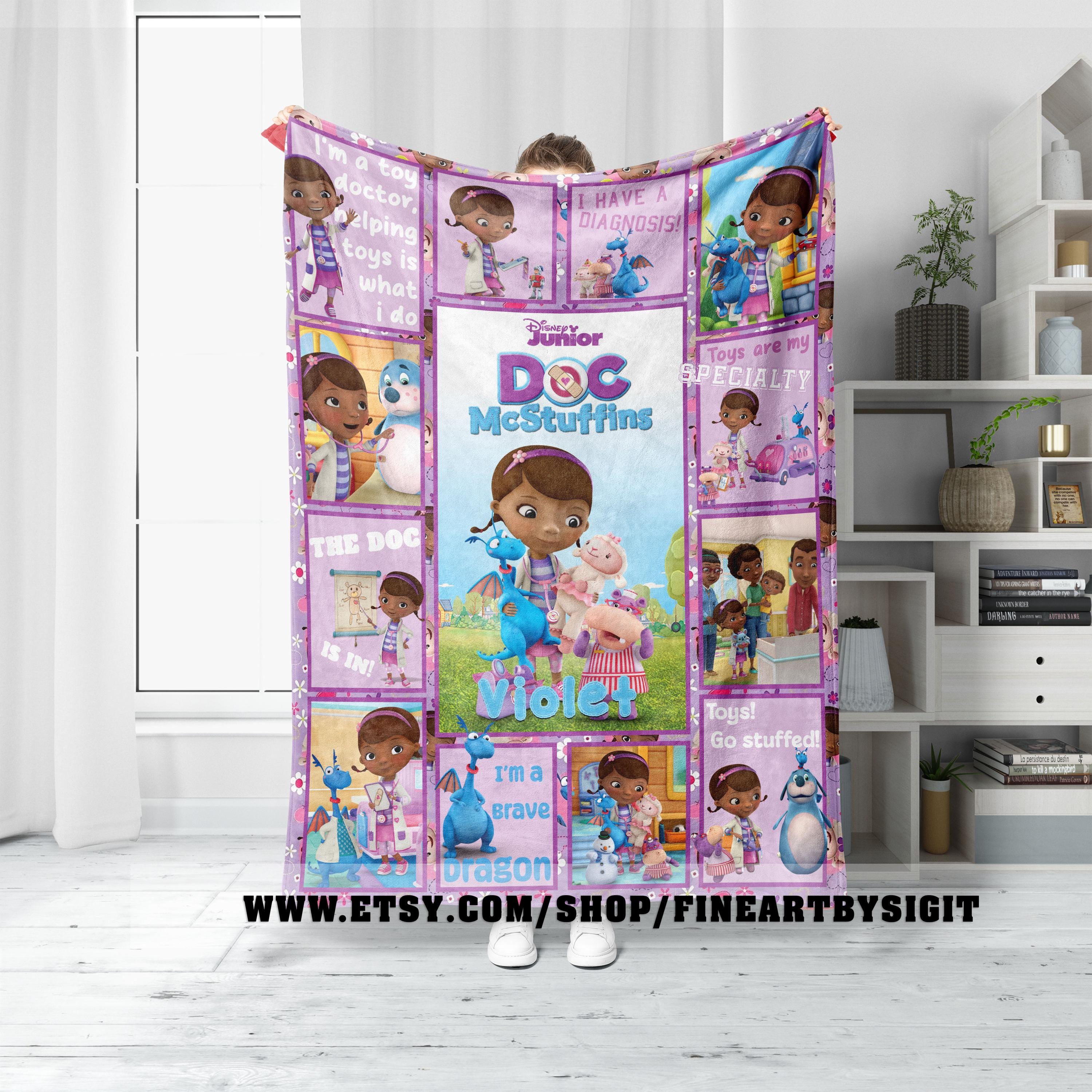 Personalized Doc Mcstuffins Blanket, Disney Doc Mcstuffins Baby Blanket,  Disney Kids Birthday Party Gift, Disney Christmas Blanket Gift