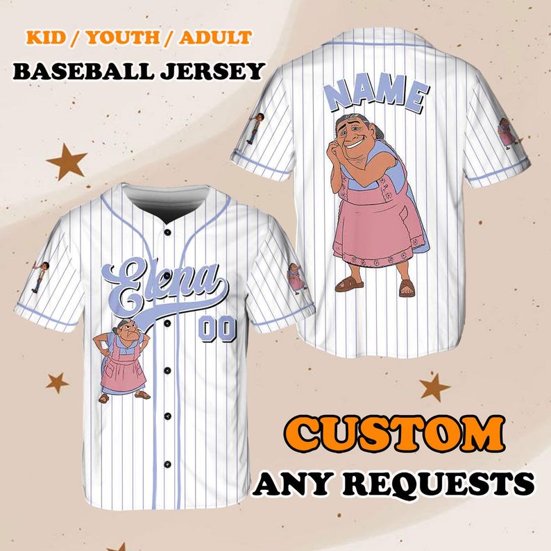 pixar-coco-elena-rivera-abuelita-jersey-shirt-disney-coco-baseball