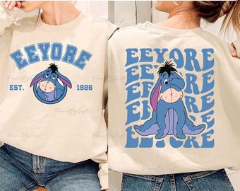 Disney Eeyore Costume Sweatshirt, Winnie the Pooh Eeyore Fan Shirt, Disney Eeyore Birthday Shirt, Pooh Bear and Friends Team Shirt