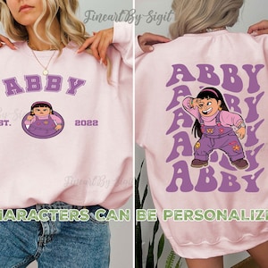 Moletom Turning Red Abby, Camiseta Turning Red para festa de aniversário, Camiseta Turning Red para grupo familiar, Camiseta Disney Turning Red para filme