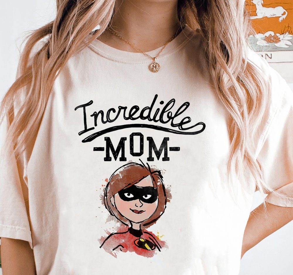 Incredibles Super Mom, Helen Parr T-Shirt, Legend Mom, Disney Happy Mother Day Gifts, Vintage Love Mom Tee, Thank You Mom Shirt, Hb4730