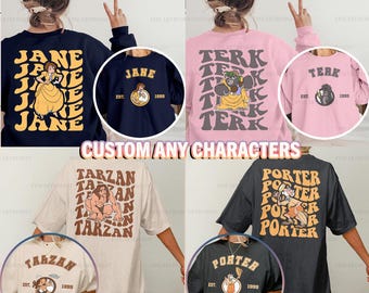 Camiseta del equipo de La Leyenda de Tarzán, camiseta del disfraz de Kala de Jane Porter de Tarzán de Disney, camiseta de cumpleaños de Tarzán de Disney, sudadera del grupo Disney