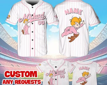 Peter Pan Michael Jersey Shirt, Disney Peter Pan Baseball Jersey, Michael Darling Cosplay, Disney Family Shirts, Magic Kingdom Shirt, QJ14