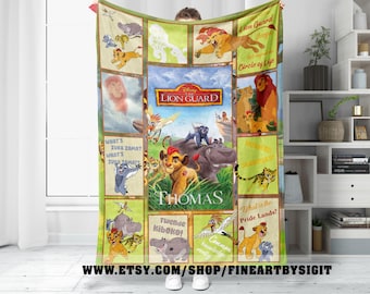 Disney Lion Guard Blanket, Custom Lion Guard Blanket, Wdw Disneyland Birthday Blanket, Lion Guard Blanket, Amnimal Kingdom Blanket