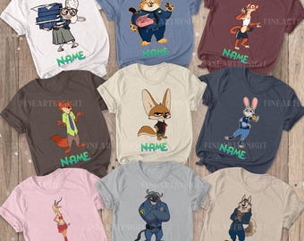 Zootopia Shirt, Disney Judy Hopps T-shirt, Zootopia Family Shirt, Disney Matching Tee, Disney Matching Tee, Disney Birthday Tee, VTA245