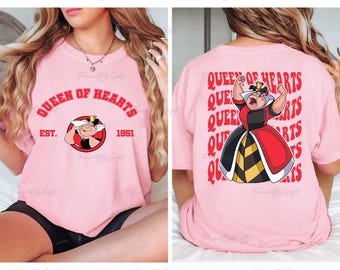 Disney Bösewichte Königin Der Herzen Shirt, Disney Königin Der Herzen Sweatshirt, Königin Der Herzen Fan Shirt, Schurken Gruppe Sweatshirt