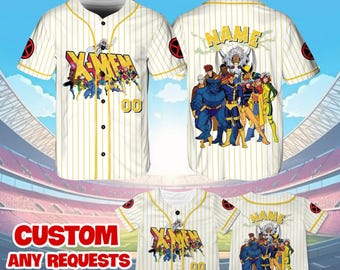 Xmen 97 Jersey Shirt, X-Men Baseball Jersey, Marvel Mutants Cosplay, Marvel Birthday Shirt, Avengers Campus Shirt, Disney Trip, QJ92