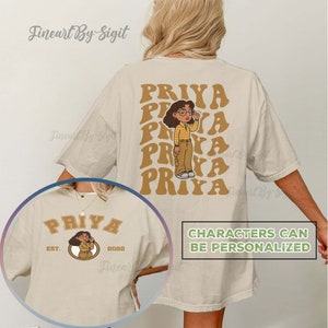 Camisa Turning Red Priya, Camisa Turning Red Family Group, Camisa Disney Mei Lee, Camisa Turning Red combinando com aniversariante