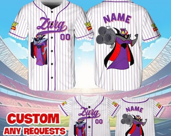 Pixar Toy Story Zurg Jersey Shirt, Disney Toy Story Baseball Jersey, Emperor Zurg Cosplay, Disney Family Shirts, Disney World Shirt, QJ01