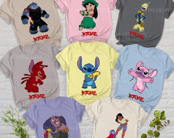 Lilo and Stitch Costume Shirt, Disney Nani Lilo Gantu Angle Jumba Shirt, Stitch Birthday Shirt, Disney Family Shirt, WDW Trip Shirt, VTA170