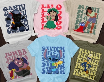 Camiseta de Disney Lilo y Stitch, camiseta de Lilo Pelekai Nani, sudadera de Stitch, camiseta de viaje de Disney, disfraz de Lilo y Stitch, regalos para amantes de Stitch