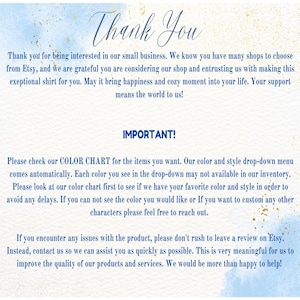K&ouml;nnte beinhalten: Digitales Bild mit Aquarellhintergrund in Blau- und Goldt&ouml;nen. Der Text lautet "Thank You" in eleganter Schrift, gefolgt von einer Nachricht &uuml;ber den Shop und Anweisungen f&uuml;r Kunden.