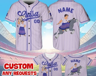 Encanto Luisa Madrigal Jersey Shirt, Disney Encanto Baseball Jersey, Disney Luisa Cosplay, Disney Family Shirts, Disney World Shirt, QJ21