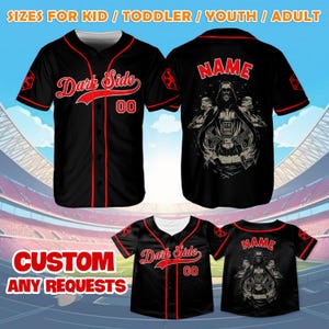 Dark Side Of The Force Jersey Shirt, Darth Vader Palpatine Jersey, Star Wars Baseball Jersey, Darth Maul Jersey, Disney Trip Shirt, QJ60B