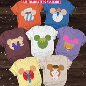 Chemise de costume des Muppets, chemise Disney Kermit Miss Piggy Fozzie ours bécher, chemise animal vintage Disney, chemise enfant Muppets, VTA097