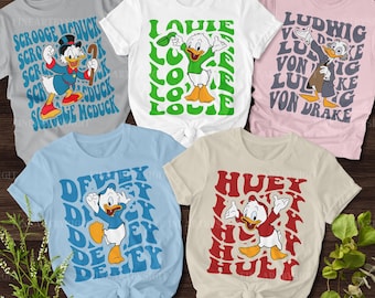 DuckTales Full Characters Shirt, Dewey Louie Shirt, DuckTales Huey Sweatshirt, Disney Group Shirt, Disney Trip Shirt, DuckTales Lover Gifts