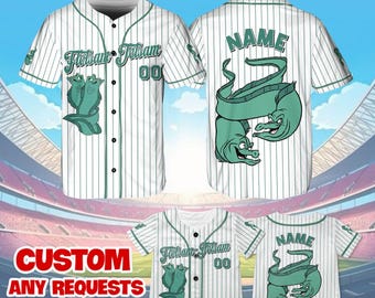 Camiseta de La Sirenita Flotsam Jetsam, camiseta de béisbol de La Sirenita de Disney, cosplay de Flotsam Jetsam de Disney, camisetas familiares de Disney, QJ07