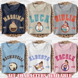 Pixar Luca Charakter Shirt, Luca Alberto Giulia Shirt, Disney Familie T-Shirt, Luca Geburtstag passendes Shirt, Luca Liebhaber T-Shirt