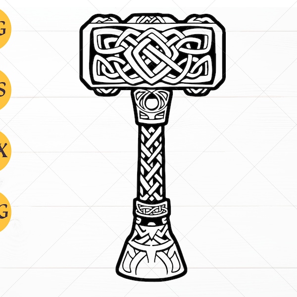 Mjolnir Svg - Etsy