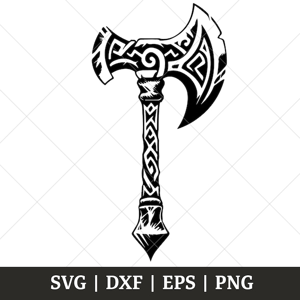 Viking Axe SVG File - Norse Weapon Svg, Png Clipart