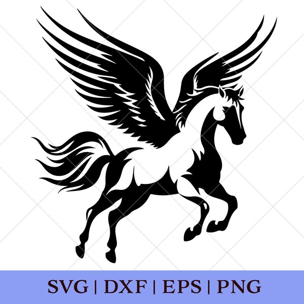 Pegasus SVG - Greek Mythology Svg Cut File - Clipart Png