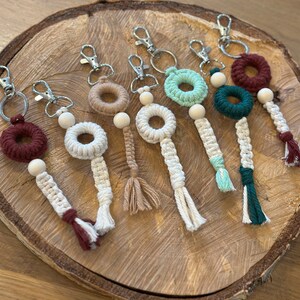 Llavero macramé hecho a mano