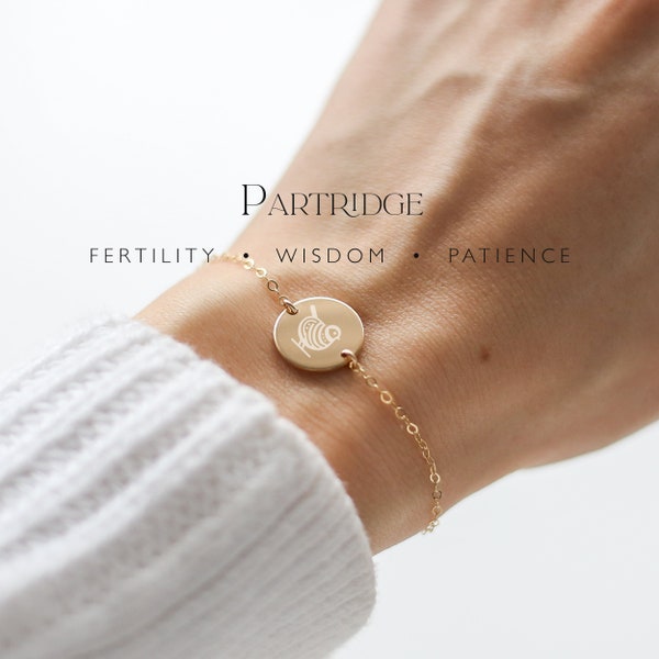 Fertility Partridge Bracelet - Pregnancy Wish Bracelet, IVF Gift, Fertility Support Gift, Gift For Fertility, Pregnancy Support Jewelry