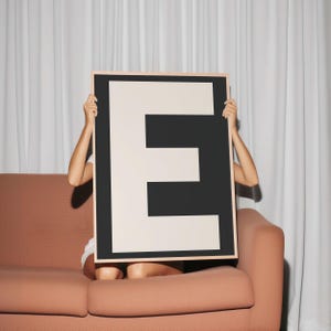 E Print - Mi tipo de impresión de pared A-Z, Descarga digital, Arte de pared retro, Arte de pared de moda, Tipografía, Letras, Impresión de letras, Arte de regalo, E