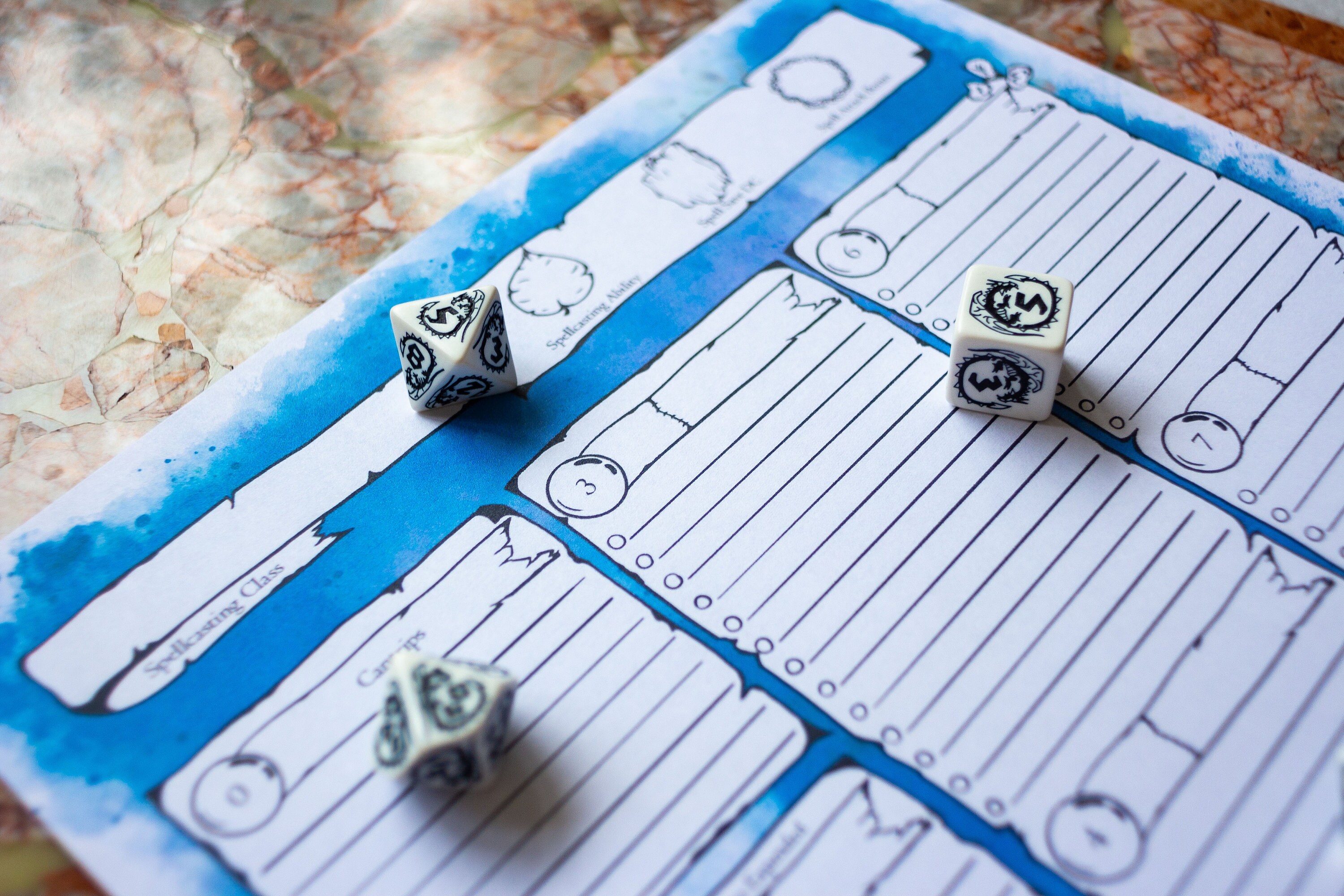5e Character Sheet Pdf Dnd Circle of Stars Druid Themed Ttrpg - Etsy