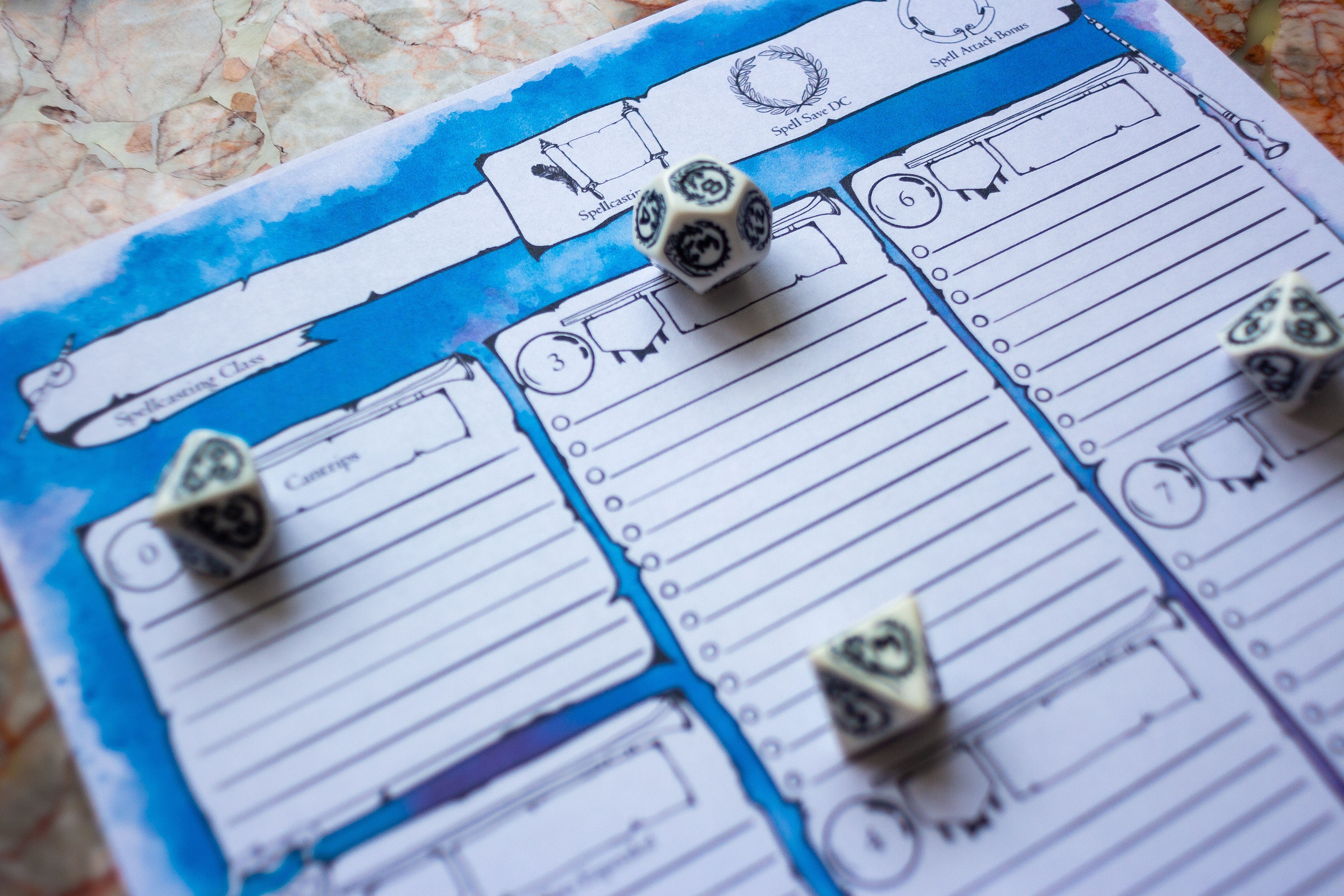 5e Character Sheet Dnd Bard Themed Ttrpg Accessory for Etsy