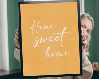 Home Sweet Home Design. Choose Background Color • Personalize Your Art •