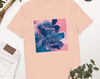 Unisex organic cotton t-shirt LONG LIVE LOVE